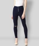 Miss Chase - Navy Blue Denim Women's Jeans ( Pack of 1 )