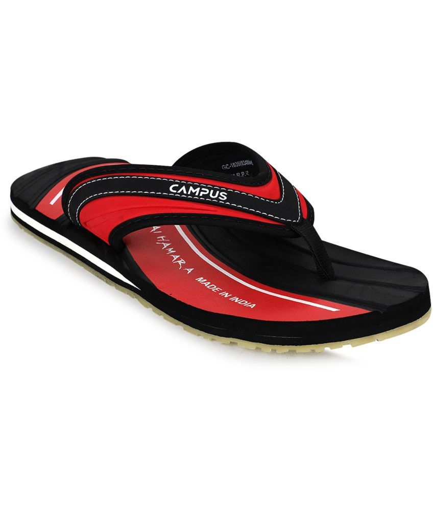     			Campus Black Men's Daily Slipper  (Pair of 1)