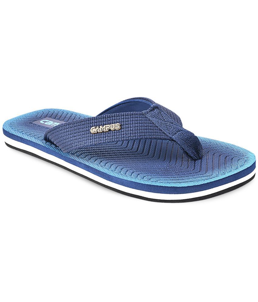 Campus Blue Men's Thong Flip Flop (Pair 