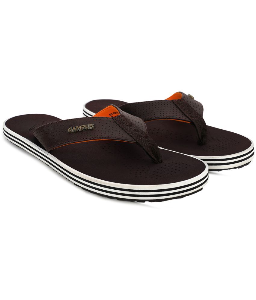     			Campus Brown Men's Daily Slipper  (Pair of 1)