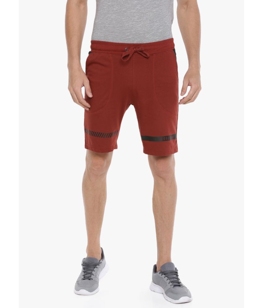    			Force NXT - Maroon Cotton Men's Shorts ( Pack Of 1 )