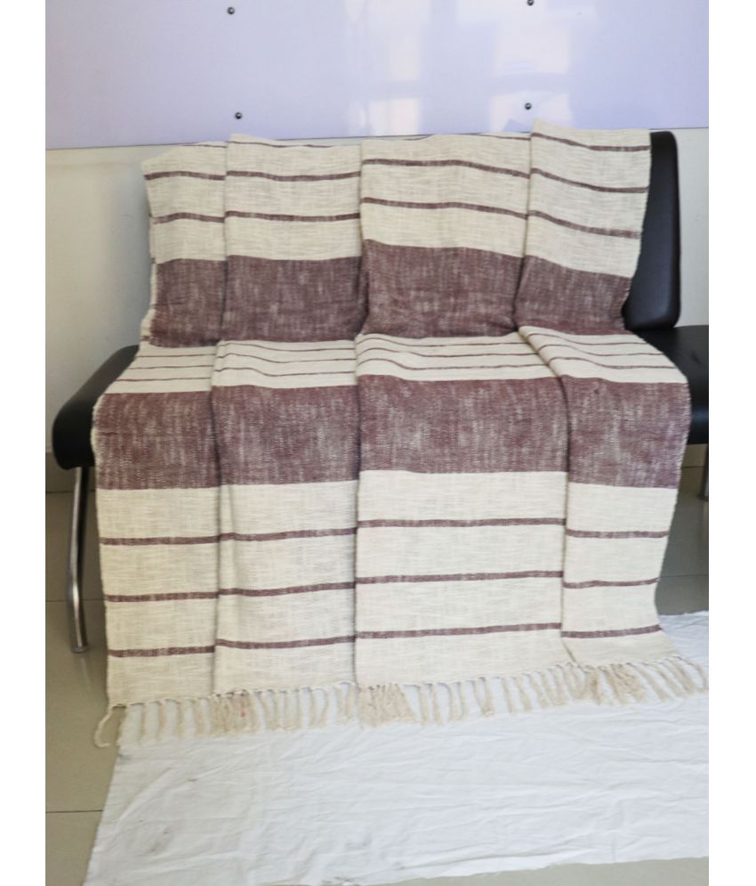     			Hugs n Rugs - 3 Seater Cotton Throw ( Pack of 1 )