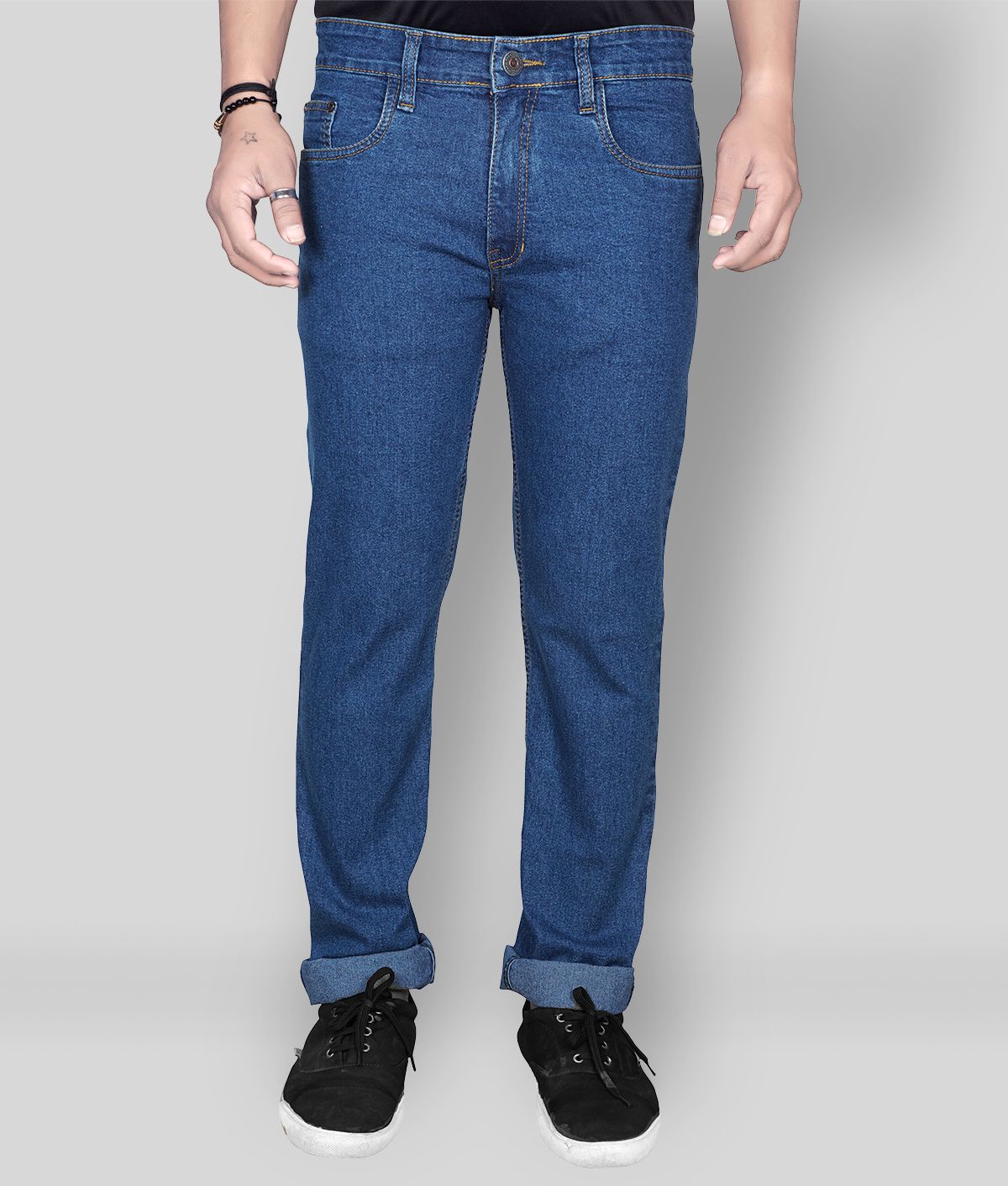     			JB JUST BLACK Blue Regular Fit Jeans