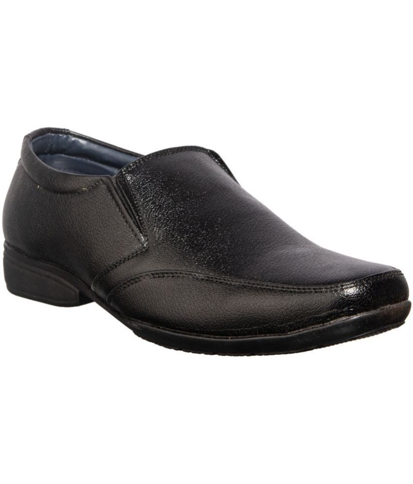     			KHADIM - Black Men's Slip On Formal Shoes