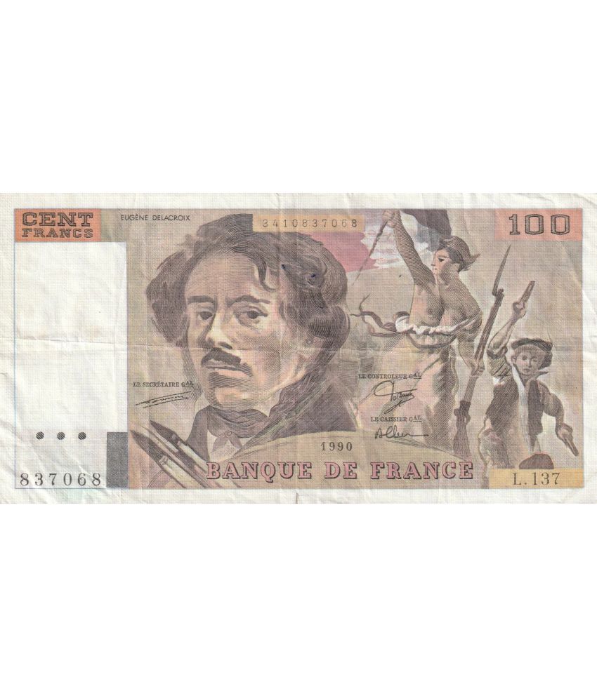     			Numiscart - 100 Francs (1990) 1 Paper currency & Bank notes