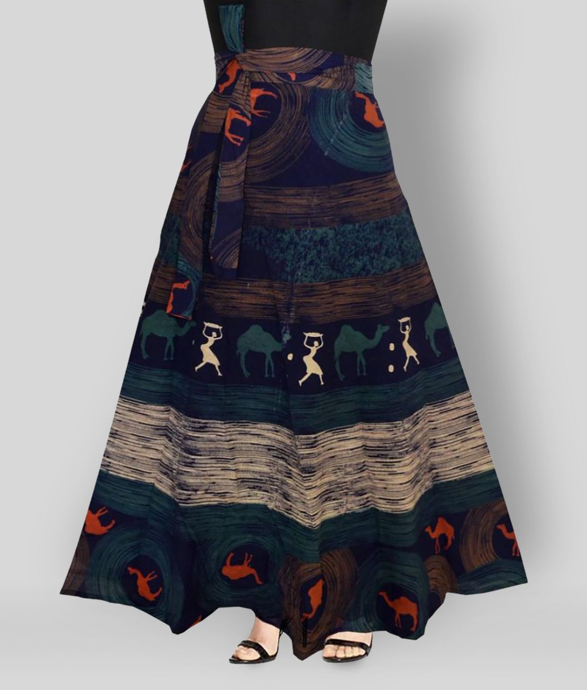     			Rangun - Multicolor Cotton Women's A-Line Skirt ( Pack of 1 )