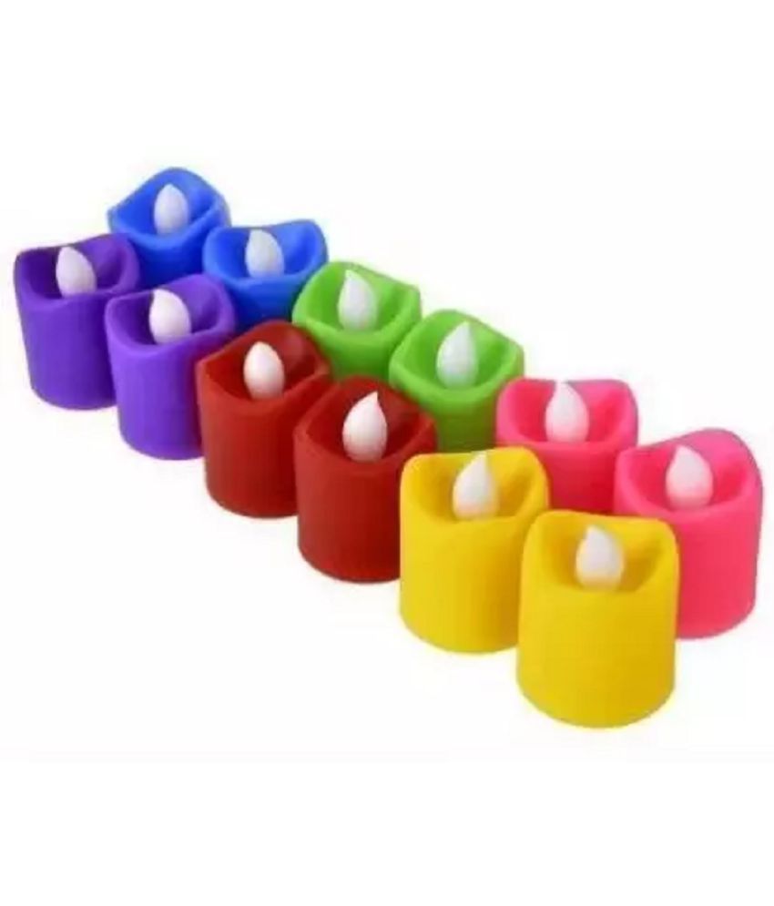     			Rangwell - Multicolour LED Tea Light Candle ( Pack of 1 )