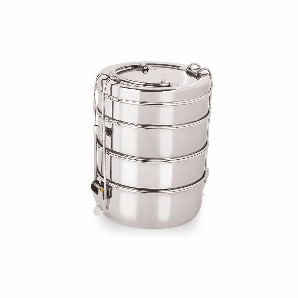     			Neelam Stainless Steel Four Compartment Tiffin Box with Lid, Silver- 1500 ml