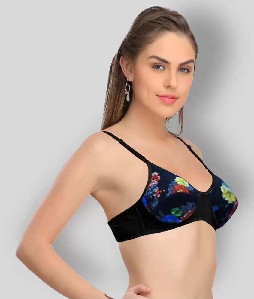 Selfcare - Multicolor Cotton Padded Women's T-Shirt Bra ( Pack of 2 )