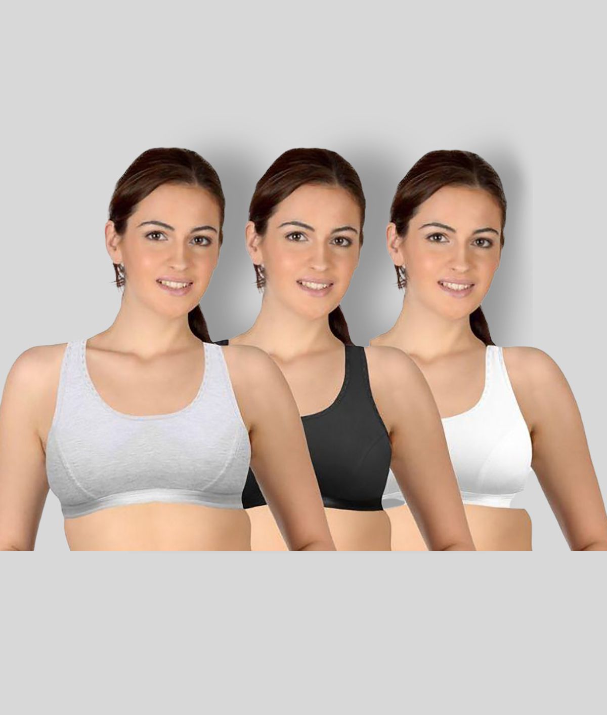     			Selfcare - Multicolor Cotton Lightly Padded Women's T-Shirt Bra ( Pack of 3 )