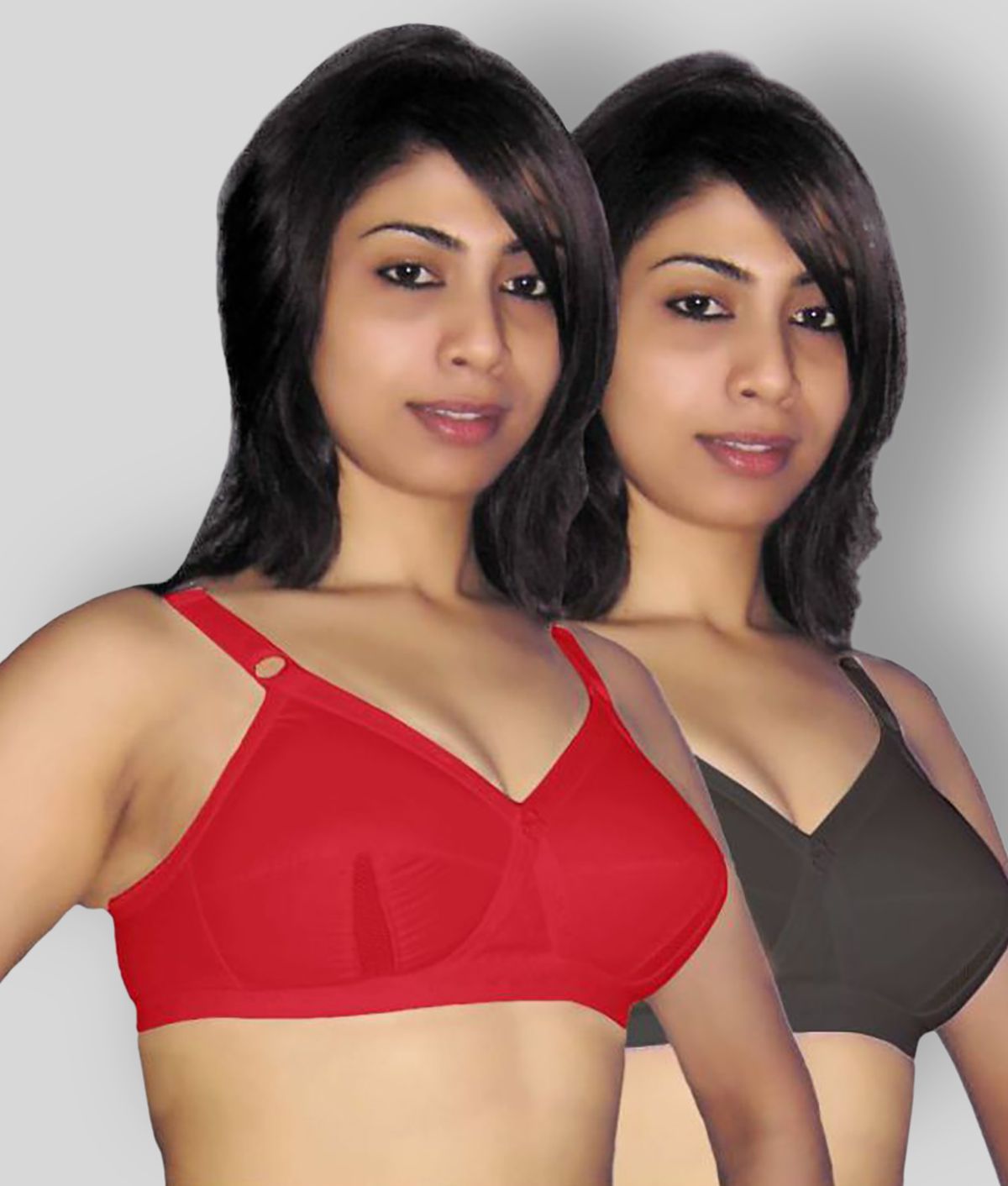 Selfcare - Multicolor Cotton Non - Padded Women's T-Shirt Bra ( Pack of 2 )