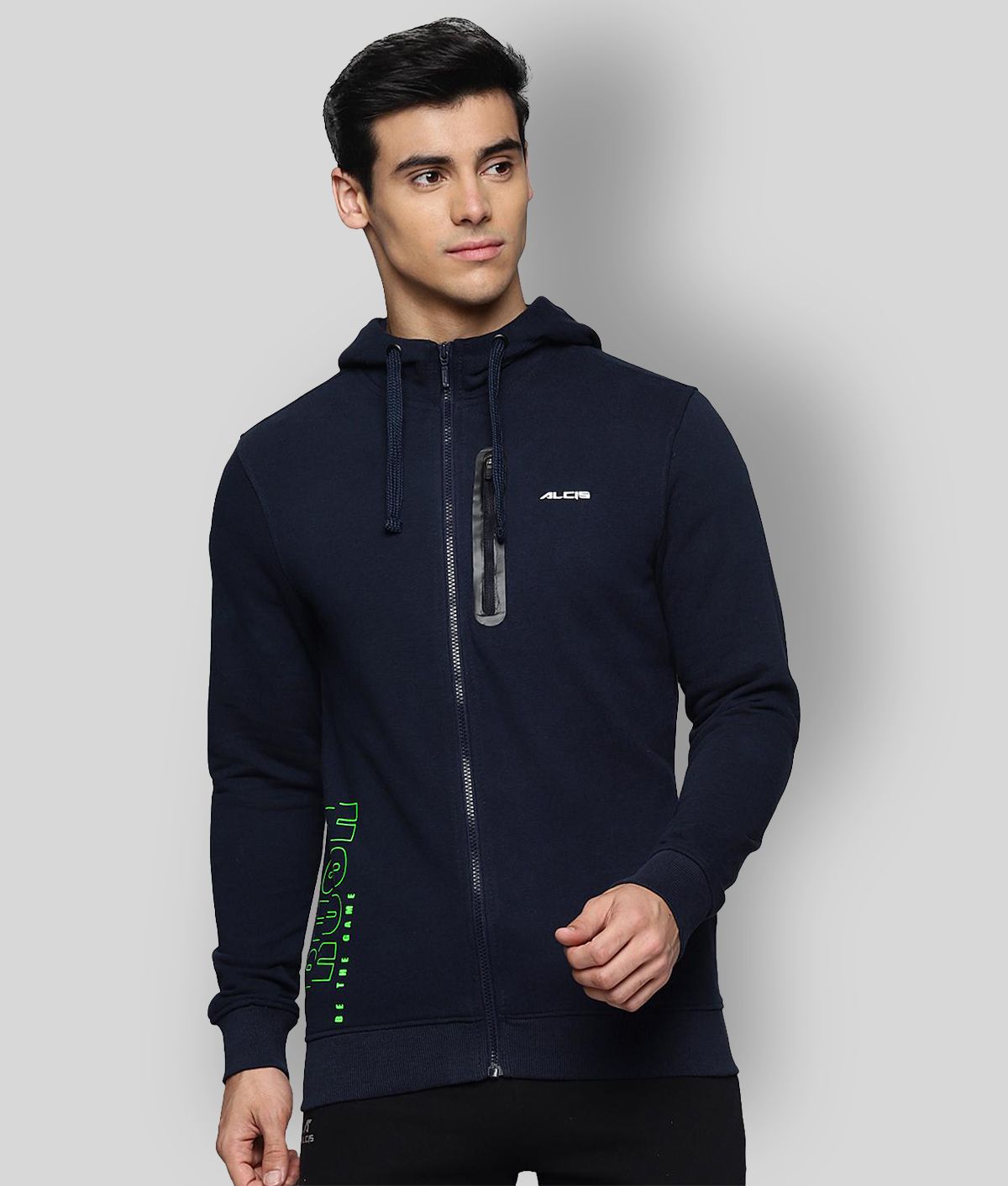     			Alcis -  Navy Blue Cotton Men's Running Jacket ( Pack of 1 )