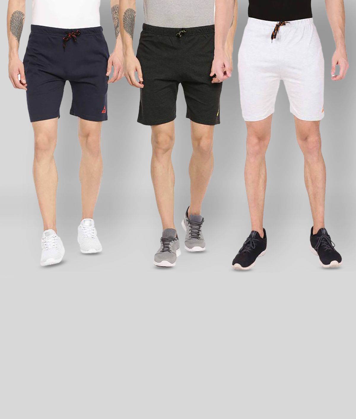     			Ardeur - Multi Cotton Blend Men's Shorts ( Pack of 3 )