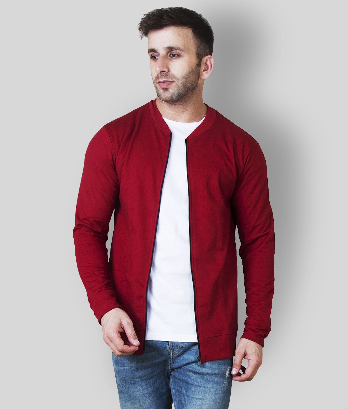     			Veirdo - Maroon Cotton Regular Fit Men's Casual Jacket ( Pack of 1 )