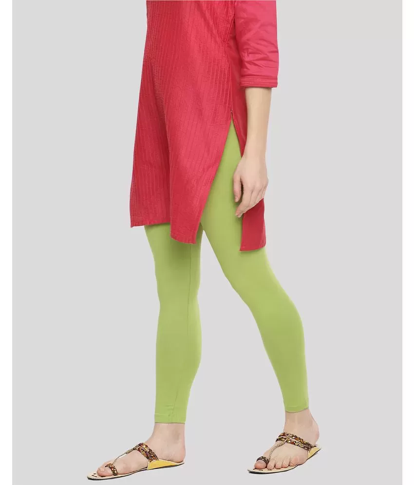 Dollar Missy - Multicoloured Cotton Women's Leggings ( Pack of 5