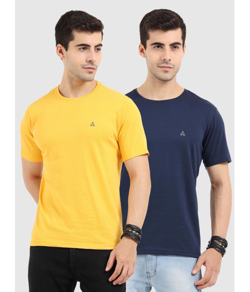     			Ardeur - Multi Cotton Regular Fit Men's T-Shirt ( Pack of 2 )