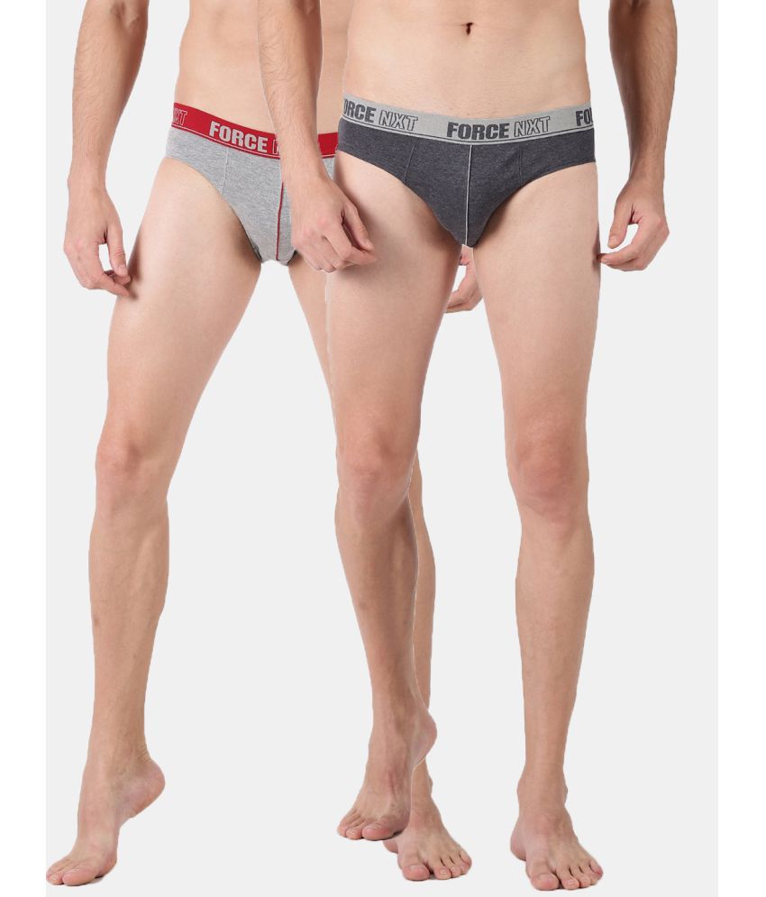     			Force NXT - Multicolor Cotton Men's Briefs ( Pack Of 2 )