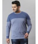 instaFab - Blue Cotton Regular Fit Men's T-Shirt ( Pack of 1 )