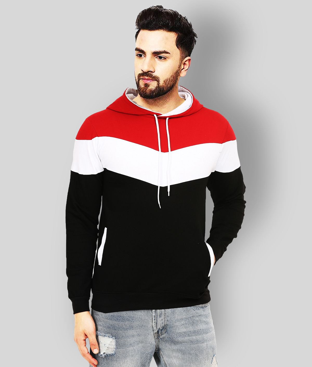     			Leotude - Off-White Polyester Blend Regular Fit Men's Sweatshirt ( Pack of 1 )