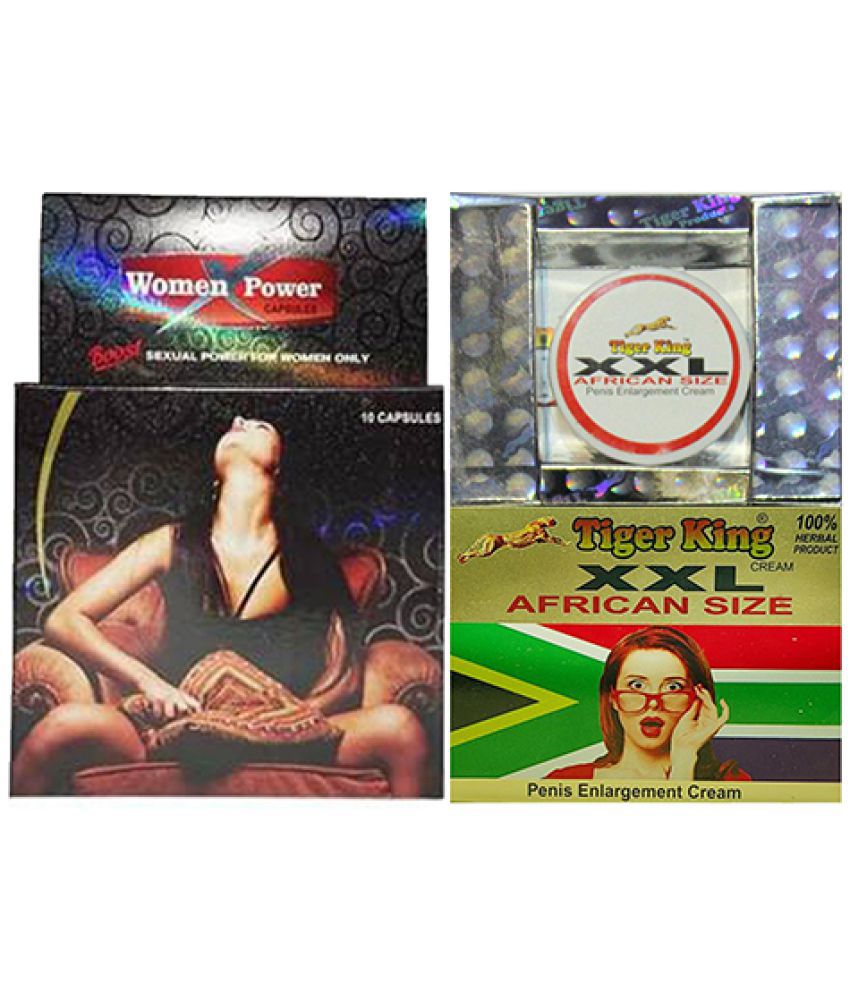 combo of Dr. Chopra Women x Power Capsule & Double Tiger XXL African Size Cream