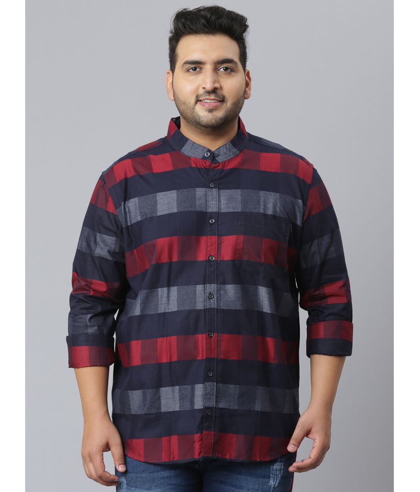 instaFab - Navy Cotton Oversized Fit Men's Casual Shirt ( Pack of 1 )