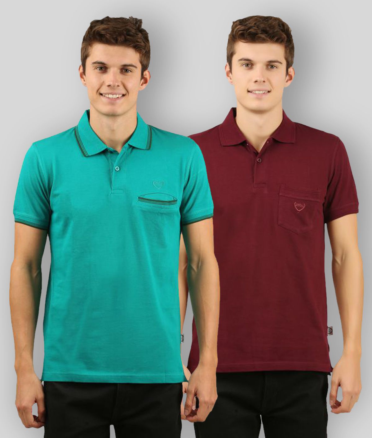 Zebu - Maroon Cotton Regular Fit Men's Polo T Shirt ( Pack of 1 )