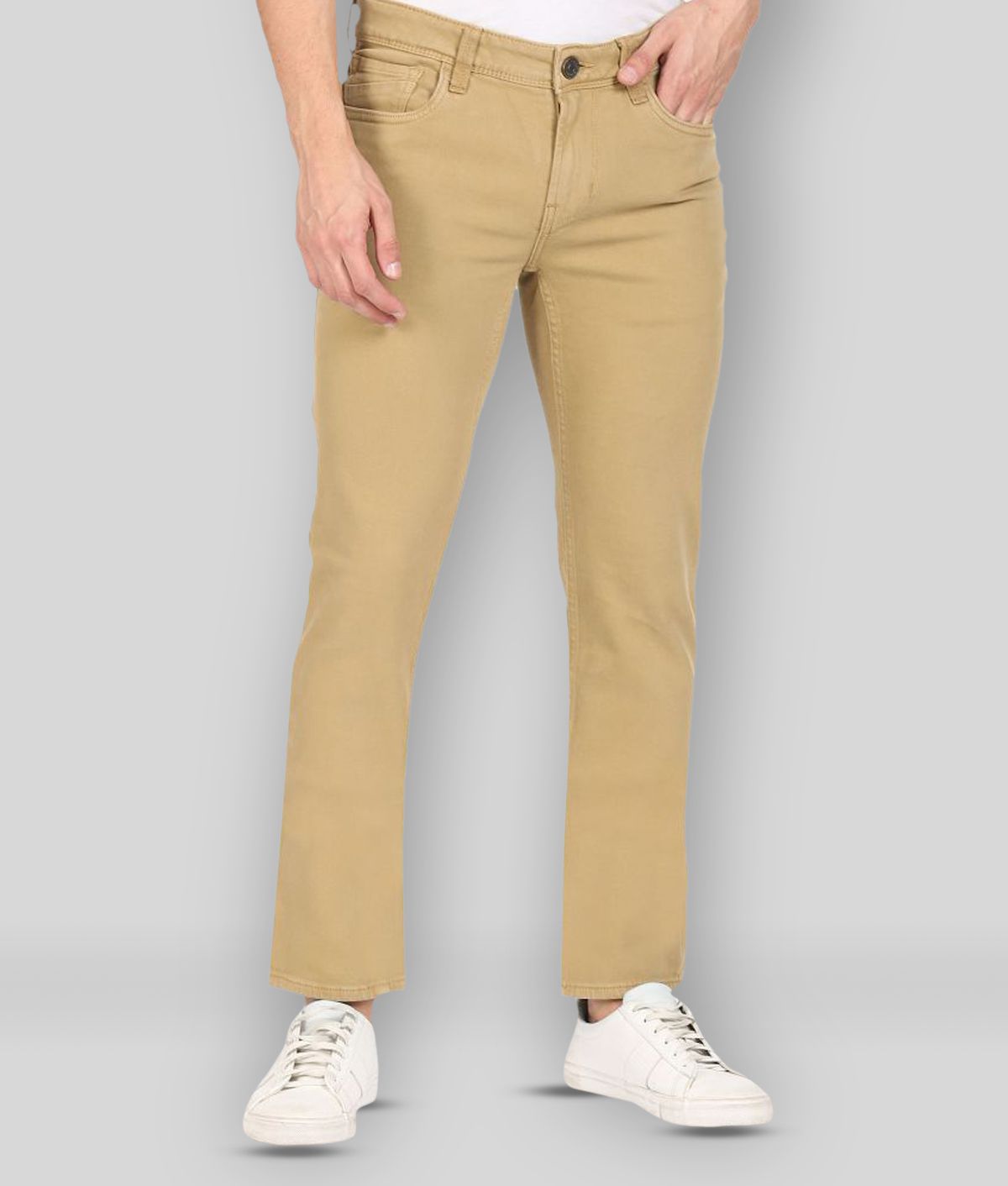     			Colt - Brown Cotton Blend Regular Fit Men's Jeans ( Pack of 1 )