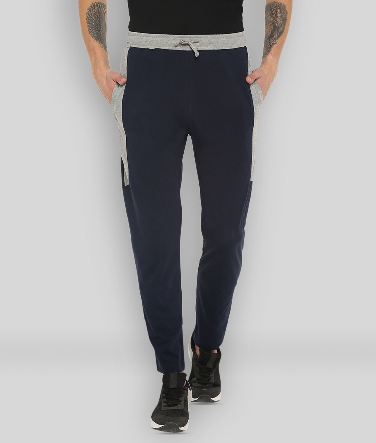     			Dollar - Navy Blue 100% Cotton Men's Trackpants ( Pack of 1 )