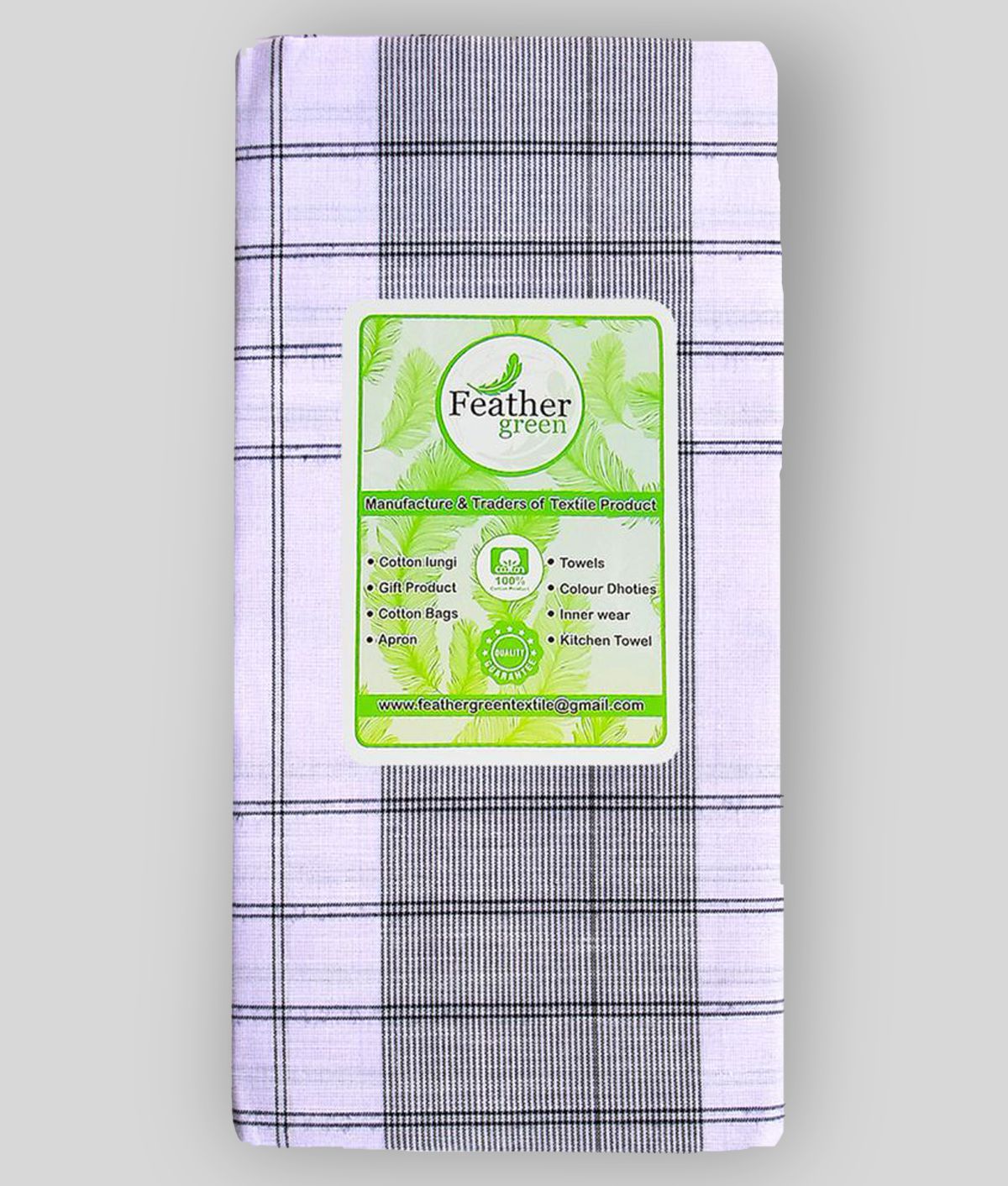     			Feather Green - Multi Cotton Men's Lungi ( Pack of 1 )