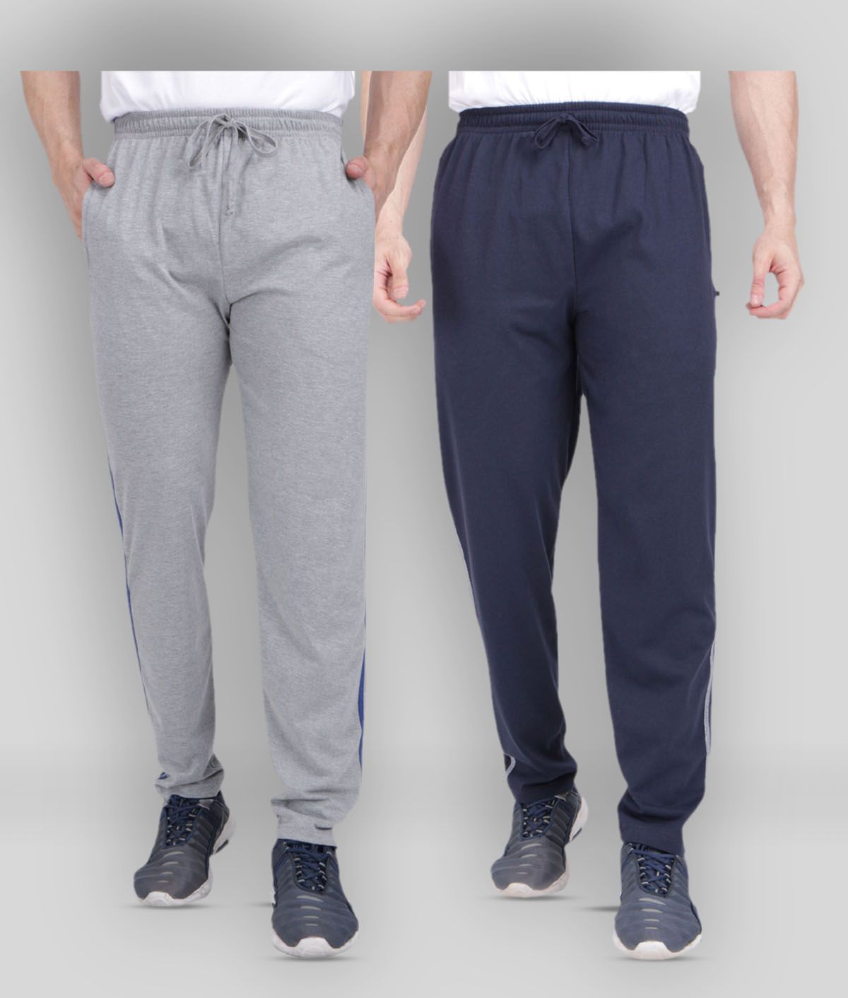     			Neo Garments - Multi Cotton Men's Trackpants ( Pack of 2 )