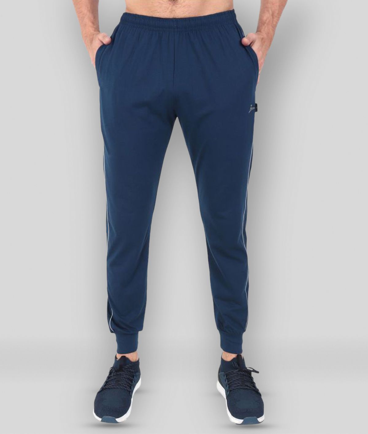     			Zeffit - Blue Cotton Blend Men's Trackpants ( Pack of 1 )