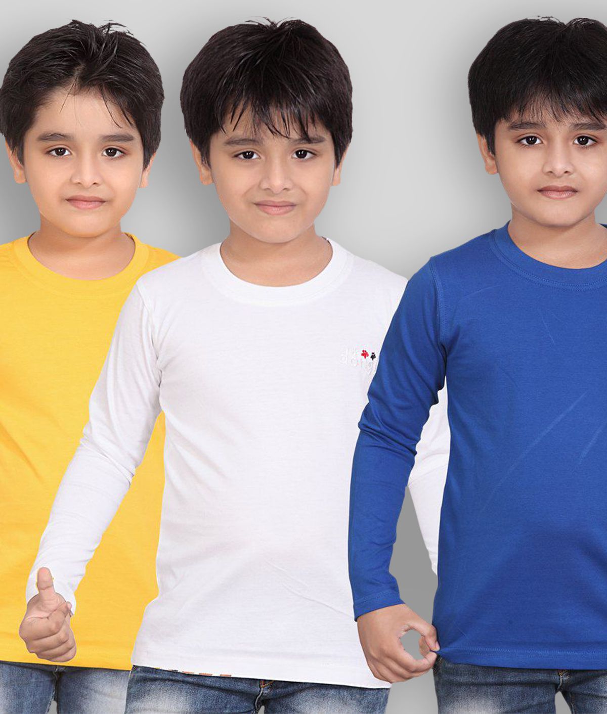 Dongli - Multicolor Cotton Boy's T-Shirt ( Pack of 3 )