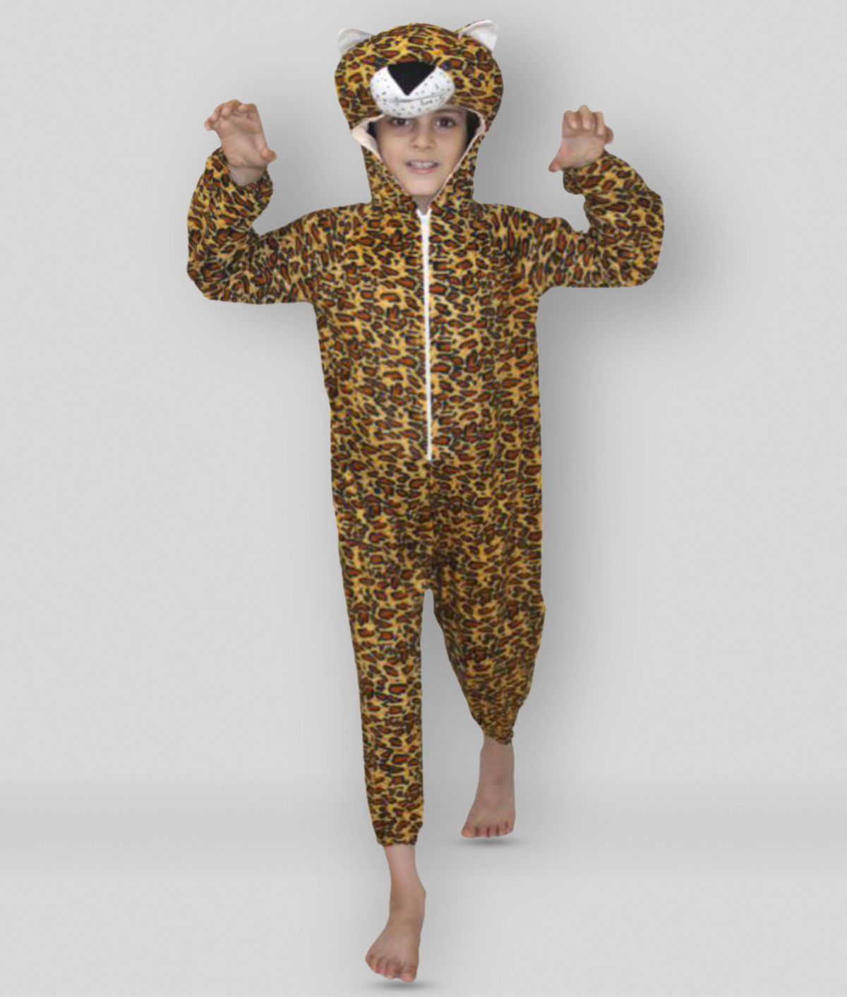     			Kaku Fancy Dresses Lion/ Tiger Animal Costume For Kids School Annual function/Theme Party/Competition/Stage Shows/Birthday Party Dress