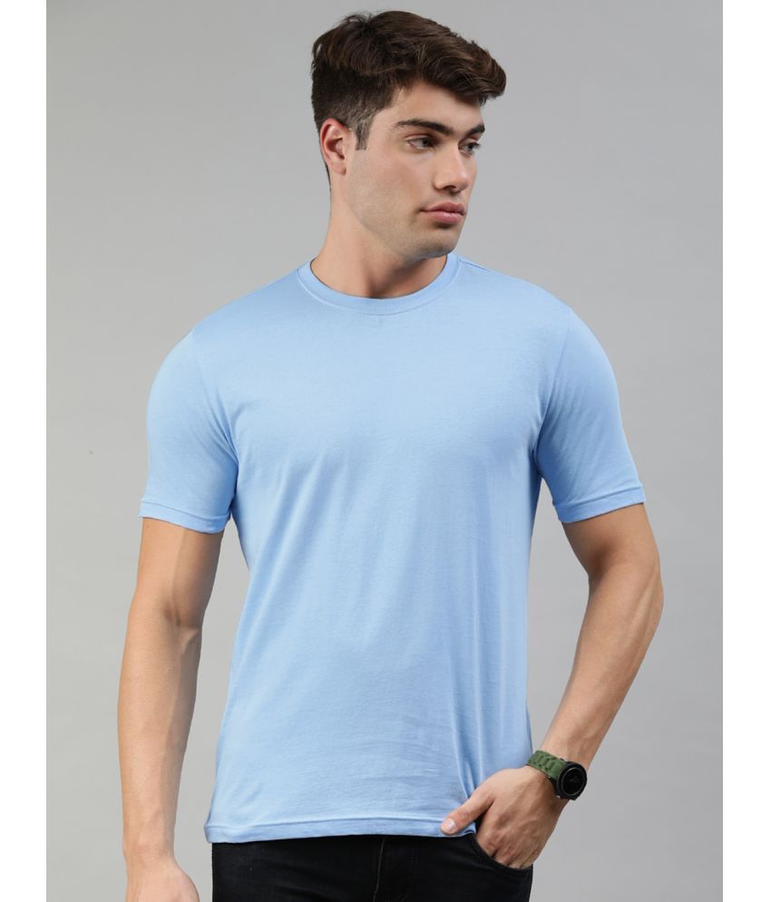     			Huetrap - Blue Cotton Regular Fit Men's T-Shirt ( Pack of 1 )