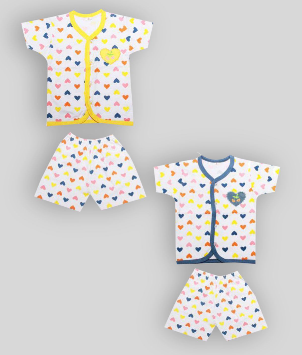     			Babeezworld - Multicolor Cotton T-Shirt & Shorts For Baby Boy,Baby Girl ( Pack of 1 )