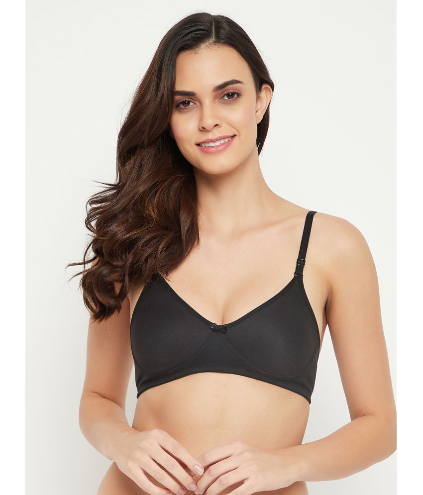     			Clovia Cotton Lightly Padded Women's T-Shirt Bra ( Black )