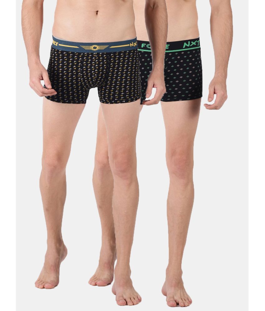     			Force NXT Pack of 2 Cotton Men's Trunks ( Multicolor )