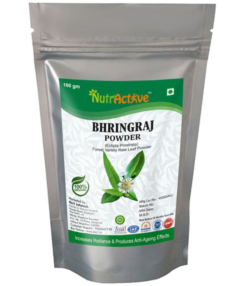     			NutrActive 100% Pure Bhringraj For Healthy Hair Powder 100 gm Pack Of 1