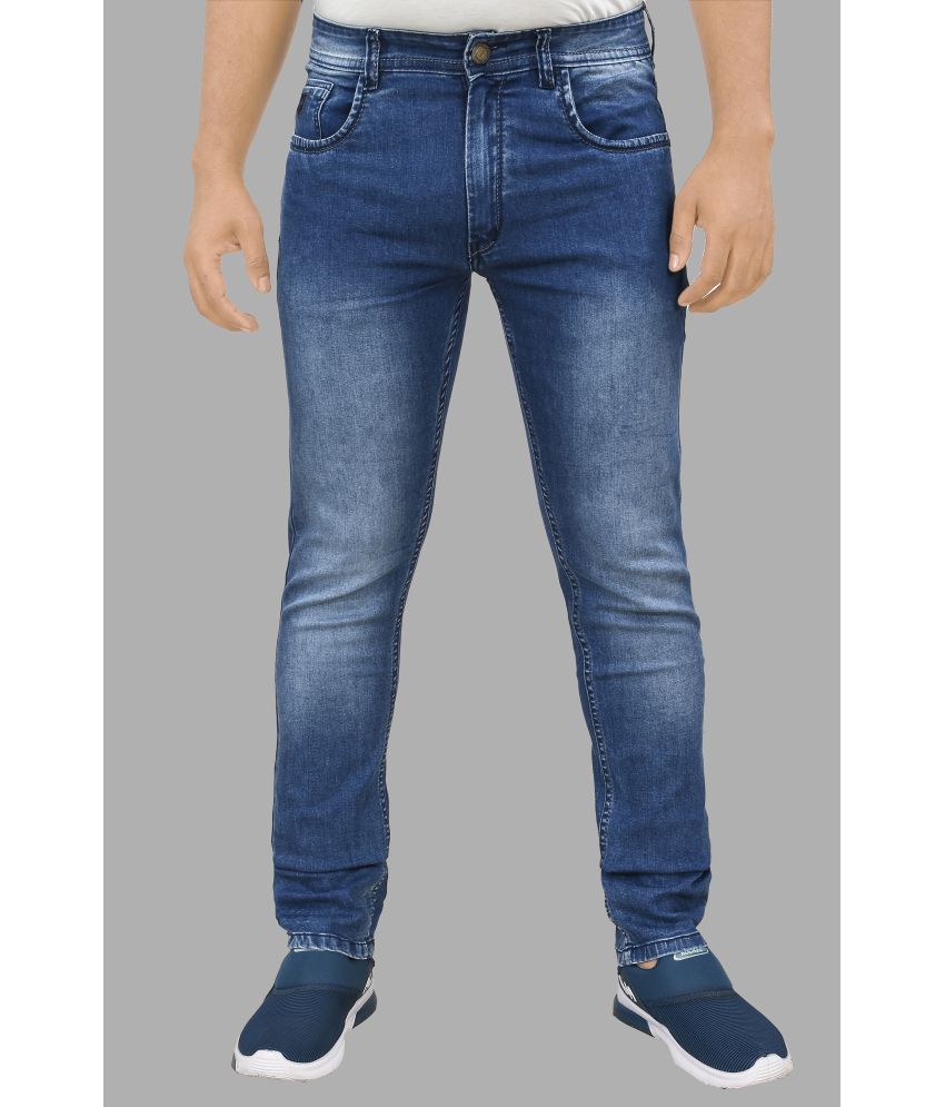     			plounge - Light Blue Denim Slim Fit Men's Jeans ( Pack of 1 )