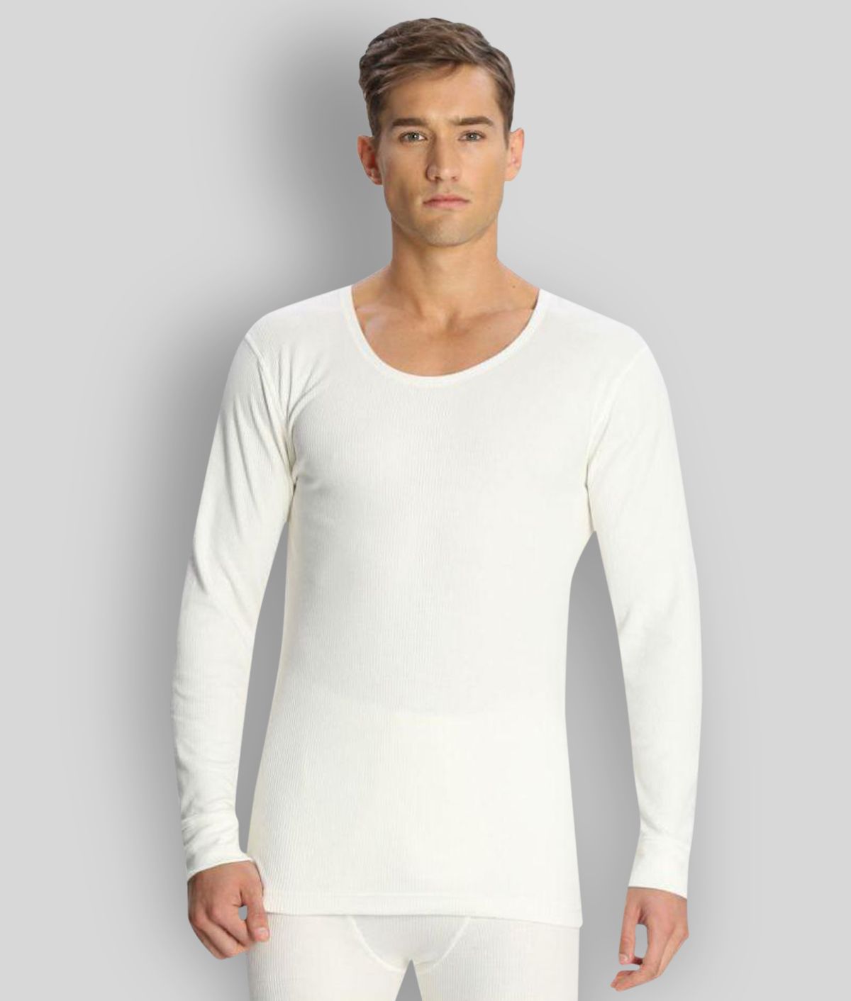Jockey Off White Cotton Men's Thermal Tops ( Pack of 1 ) Buy Jockey
