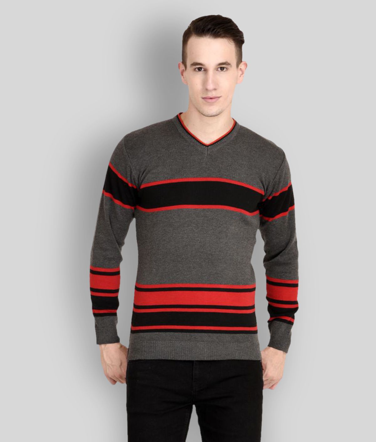     			Neuvin Multi V Neck Sweater