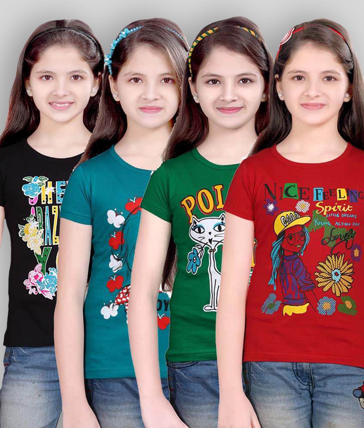 Buy Sini Mini - Blue Cotton Girl's T 