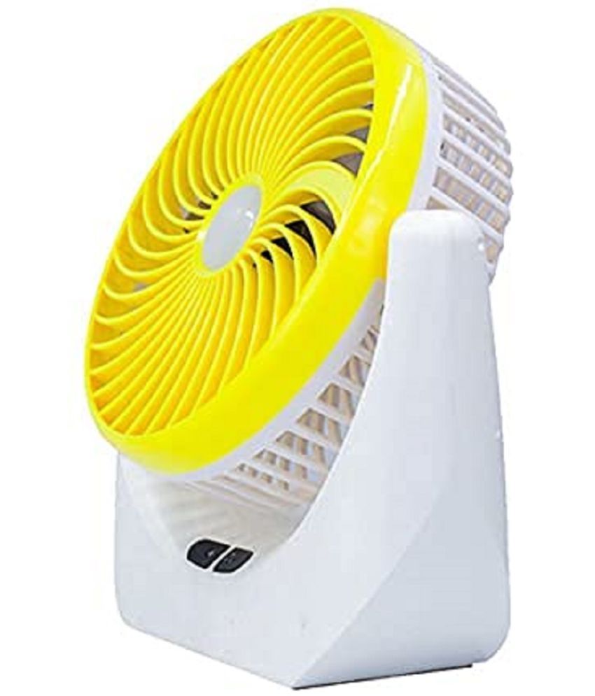 VVORAA Powerful Rechargeable Table Fan with LED Light, Table Fan for