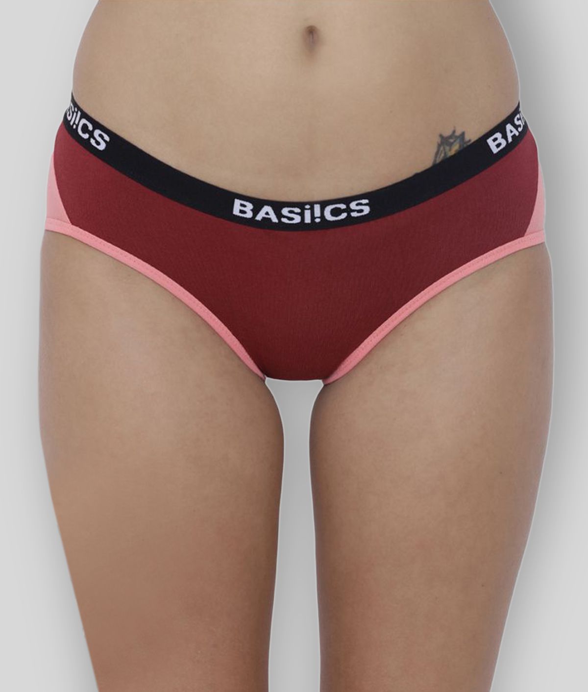 BASIICS By La Intimo - Multicolor Cotton Solid Women's Hipster ( Pack of 3 )