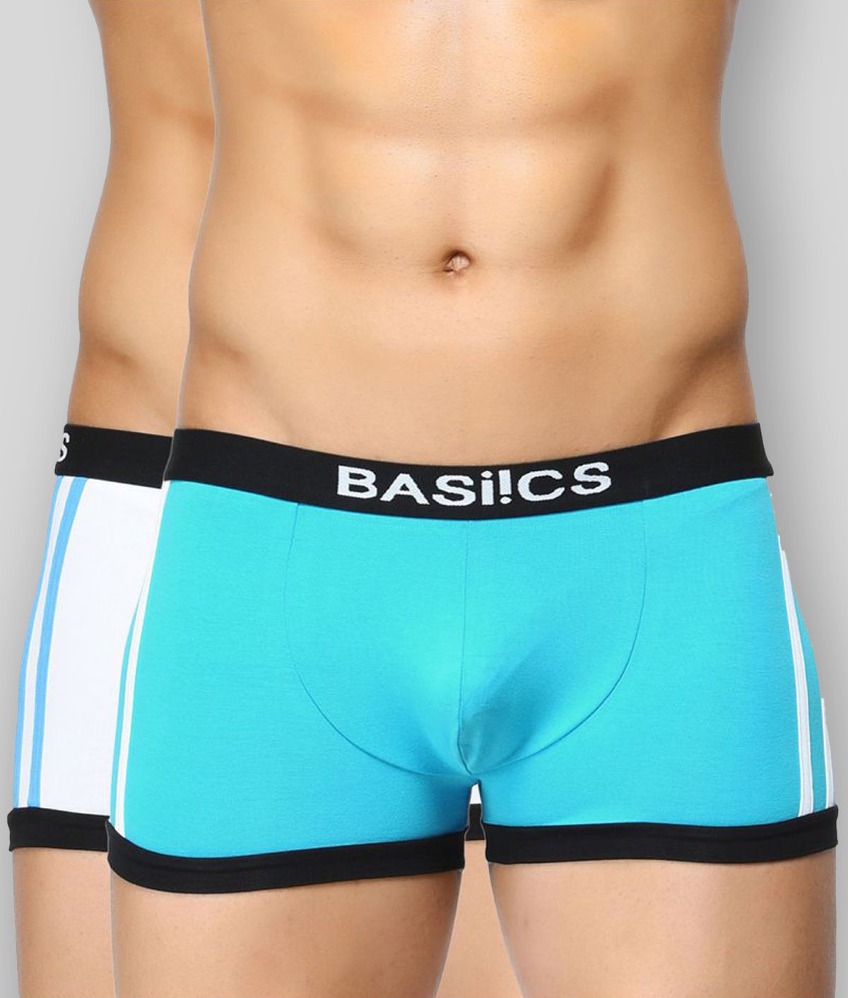     			BASIICS By La Intimo - Multicolor Cotton Men's Trunks ( Pack of 2 )