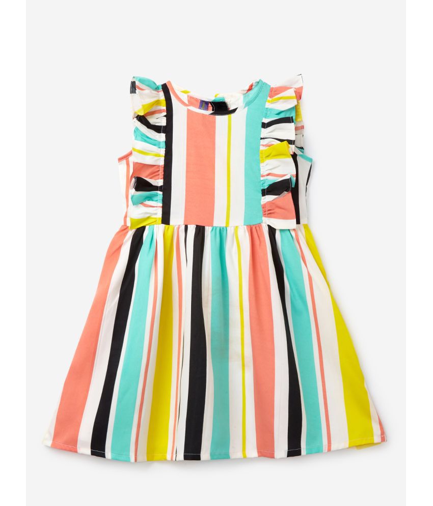     			K&U - Multicolor Polyester Girls A-line Dress ( Pack of 1 )
