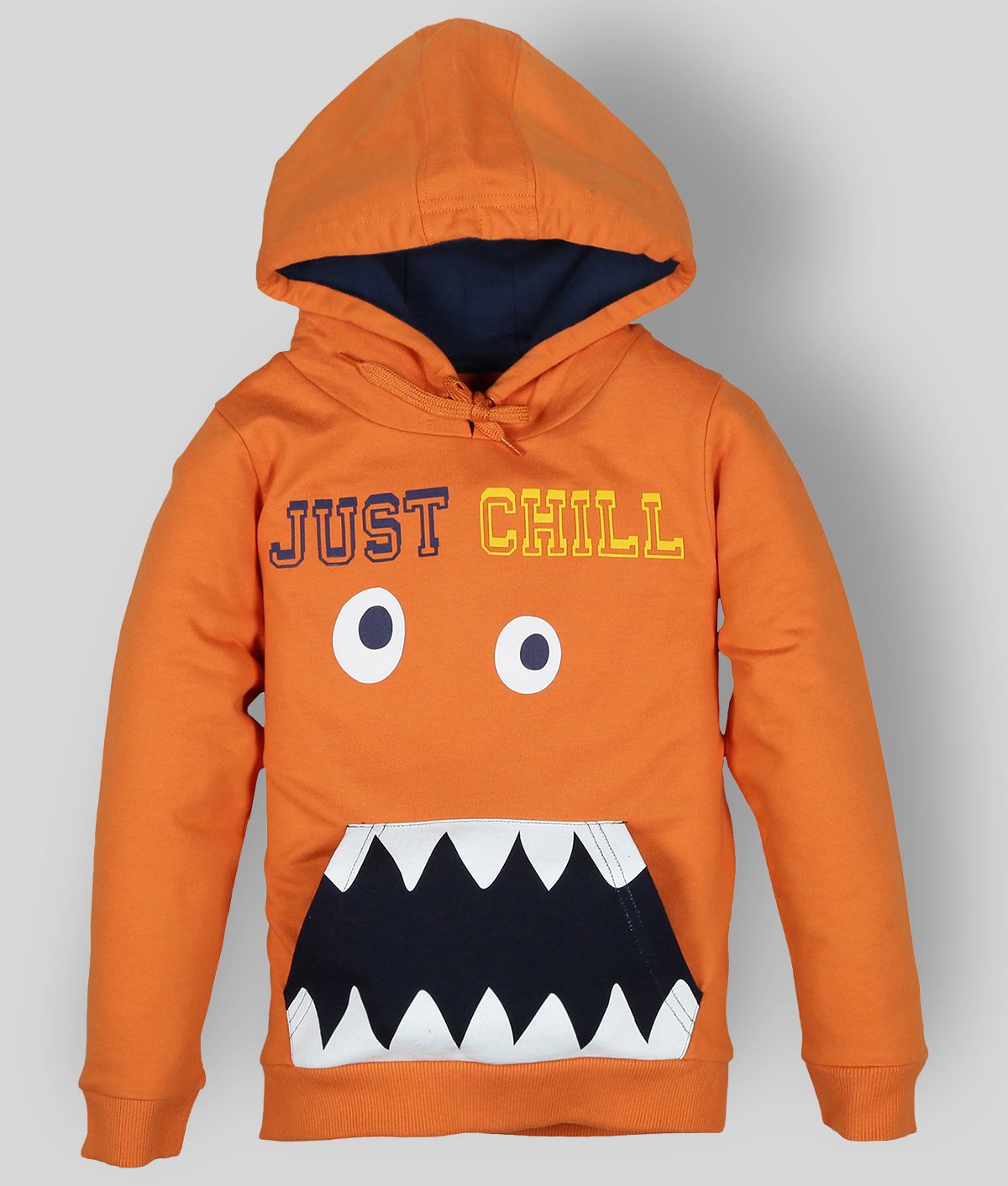     			PLUM TREE Pack of 1 Boys Cotton Sweatshirt ( Carrot Orange )