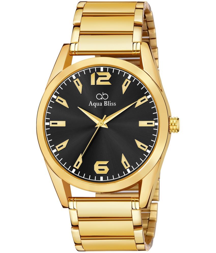     			AQUA BLISS - Gold Stainless Steel Analog Men's Watch