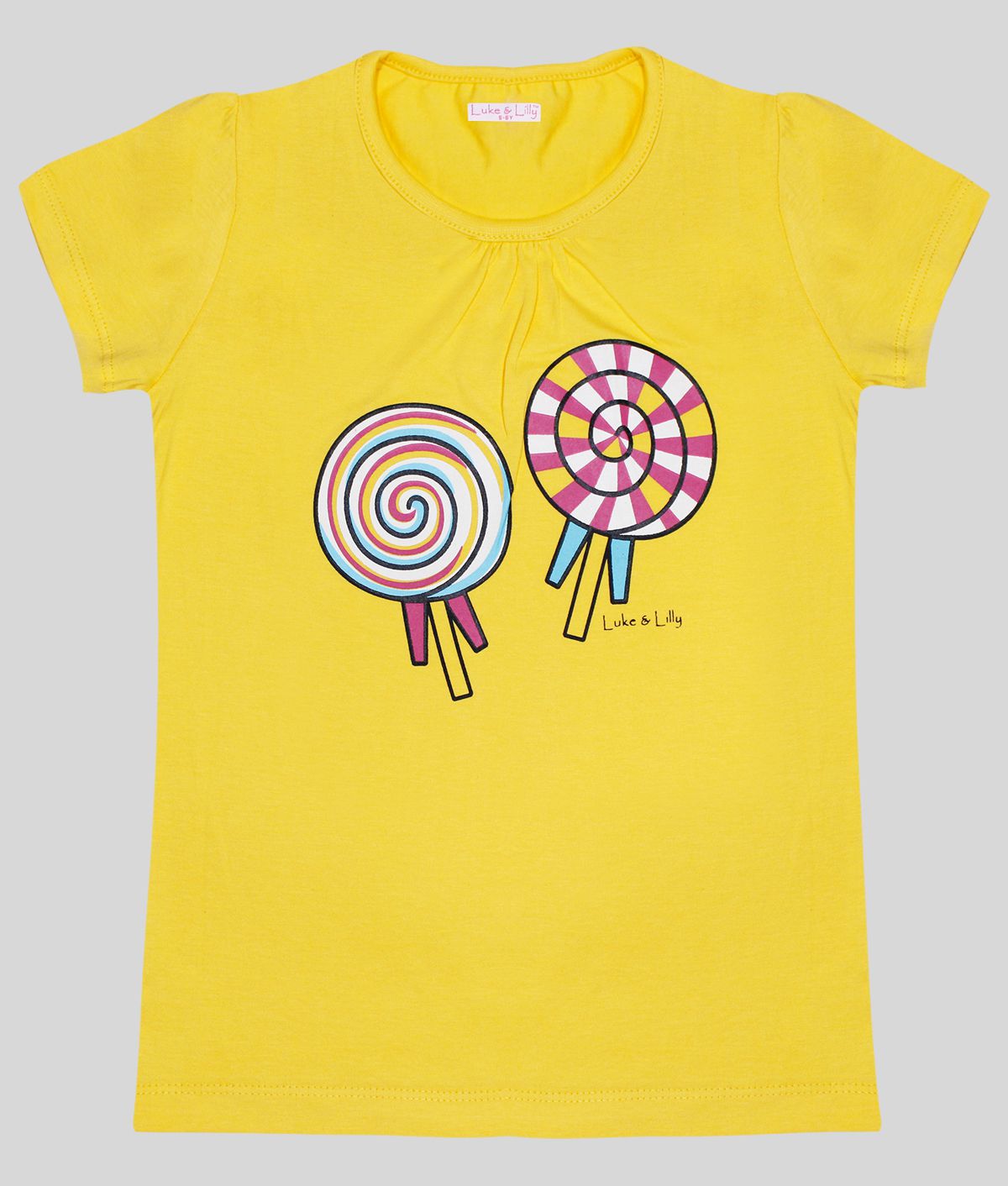     			Luke and Lilly - Yellow Cotton Girls T-Shirt ( Pack of 1 )