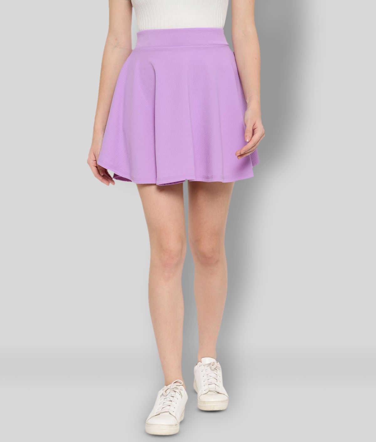 R L F - Purple Cotton Blend Women's Circle Skirt ( Pack of 1 )